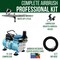 High Performance Plus HP-C Plus Airbrush Kit with Cool Runner II Dual Fan Air Compressor System Kit